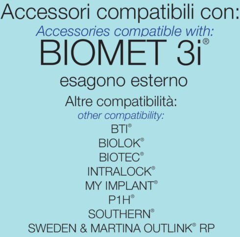 compatibili biomet 3i esagono esterno