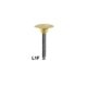 Gommini in silicone a disco Giallo